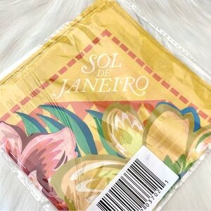 Sol de Janeiro☀️Exclusive Amazonian Print Bird & Floral Motif Wrap Tie Scarf NEW